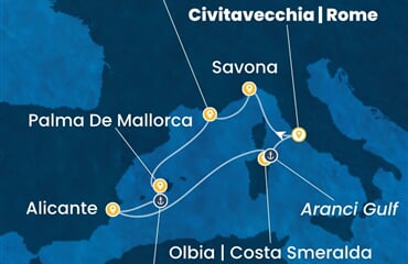 Costa Pacifica - Itálie, Španělsko (z Civitavecchie)
