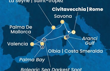 Costa Pacifica - Itálie, Španělsko (z Civitavecchie)