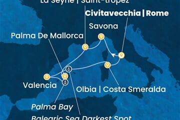 Costa Pacifica - Itálie, Španělsko (z Civitavecchie)