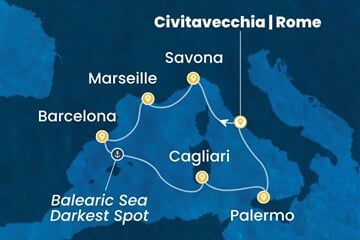 Costa Pacifica - Itálie, Francie, Španělsko