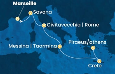 Costa Pacifica - Francie, Itálie, Řecko (z Marseille)