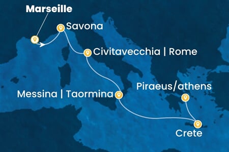 Costa Pacifica - Francie, Itálie, Řecko (z Marseille)