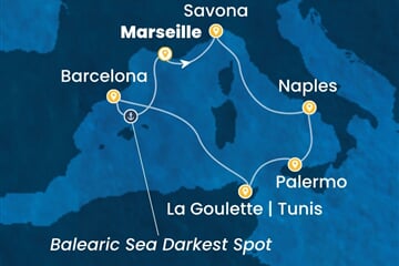 Costa Pacifica - Francie, Itálie, Tunisko, Španělsko (z Marseille)