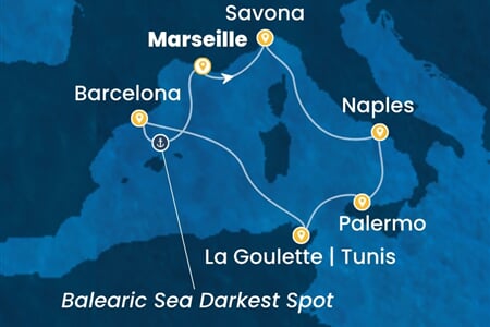 Costa Pacifica - Francie, Itálie, Tunisko, Španělsko (z Marseille)