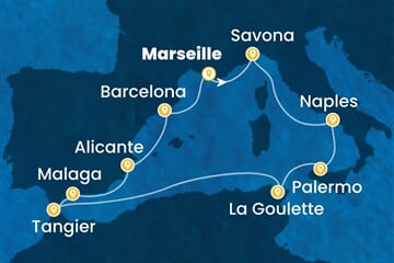 Costa Pacifica - Francie, Itálie, Tunisko, Maroko, Španělsko (z Marseille)