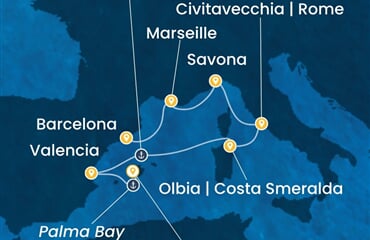 Costa Pacifica - Španělsko, Itálie, Francie (Palma de Mallorca)
