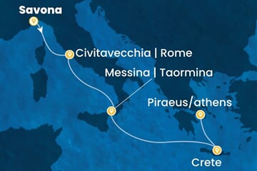 Costa Pacifica - Itálie, Řecko (ze Savony)