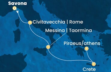 Costa Pacifica - Itálie, Řecko (ze Savony)