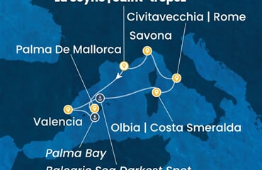 Costa Pacifica - Španělsko, Itálie (Saint Tropez)