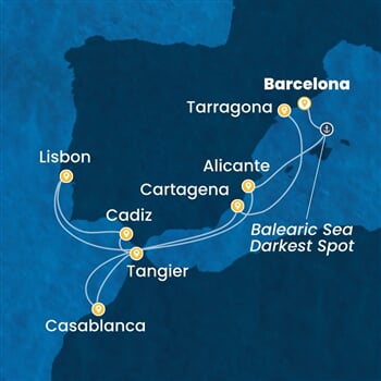 Trasa plavby CSE-BCN09A0Q