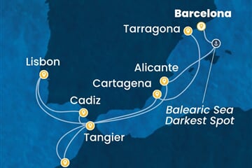 Costa Serena - Španělsko, Portugalsko, Maroko (z Barcelony)