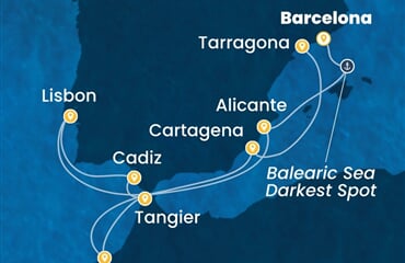 Costa Serena - Španělsko, Portugalsko, Maroko (z Barcelony)