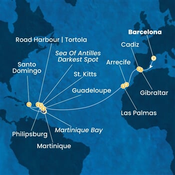 Trasa plavby CSE-BCN22A0H