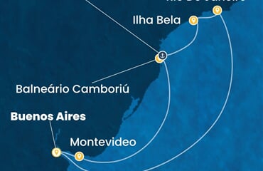 Costa Serena - Argentina, Uruguay, Brazílie (Buenos Aires)