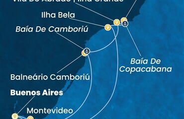 Costa Serena - Argentina, Uruguay, Brazílie (Buenos Aires)