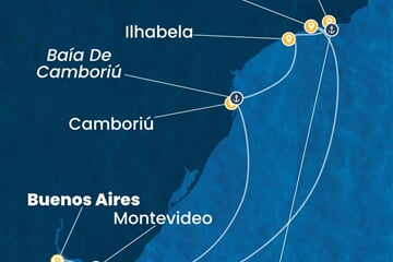 Costa Serena - Argentina, Uruguay, Brazílie (Buenos Aires)