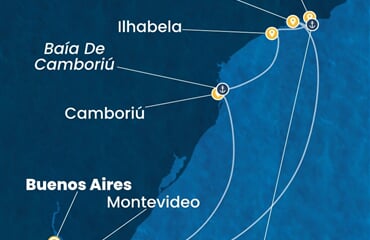 Costa Serena - Argentina, Uruguay, Brazílie (Buenos Aires)