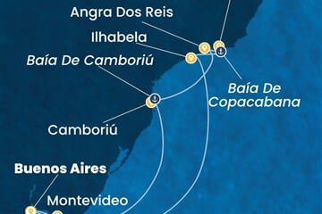 Costa Serena - Argentina, Uruguay, Brazílie (Buenos Aires)
