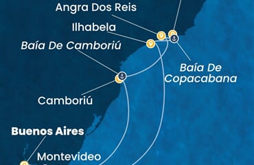 Costa Serena - Argentina, Uruguay, Brazílie (Buenos Aires)