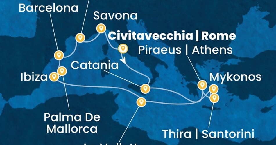 Trasa plavby CSE-CIV14A2D