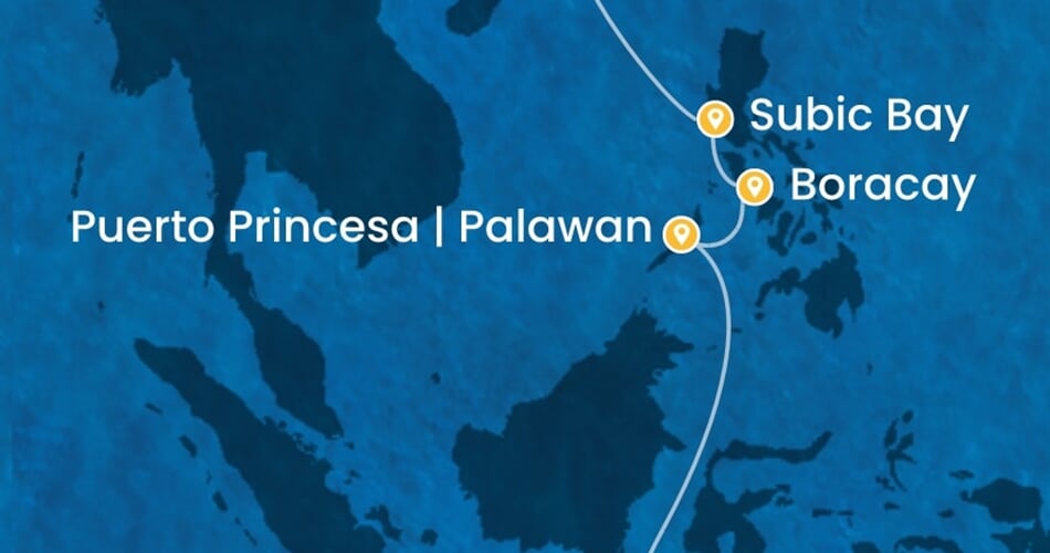 Trasa plavby CSE-HKG07A06