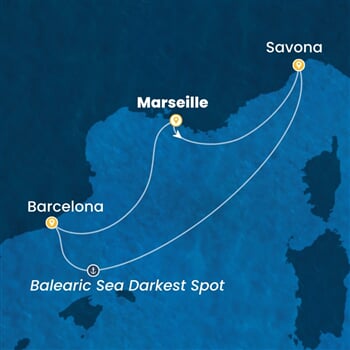 Trasa plavby CSE-MRS04A4N