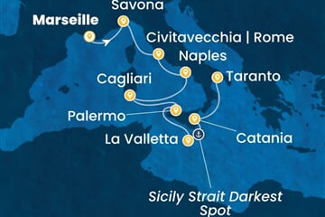 Costa Serena - Francie, Itálie, Malta (z Marseille)