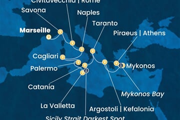 Costa Serena - Francie, Itálie, Malta, Řecko (z Marseille)