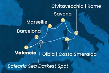 Costa Pacifica - Španělsko, Itálie, Francie (Valencie)