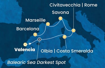 Costa Pacifica - Španělsko, Itálie, Francie (Valencie)