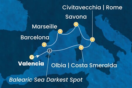 Costa Pacifica - Španělsko, Itálie, Francie (Valencie)