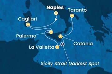 Costa Serena - Itálie, Malta (Neapol)