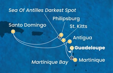 Costa Serena - Nizozemské Antily, Dominikán.rep. (Pointe-a-Pitre)