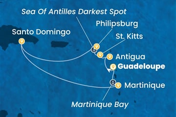 Costa Serena - Nizozemské Antily, Dominikán.rep. (Pointe-a-Pitre)