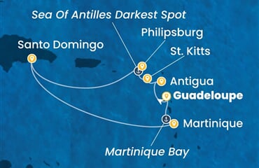 Costa Serena - Nizozemské Antily, Dominikán.rep. (Pointe-a-Pitre)