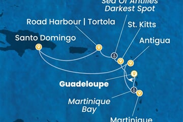 Costa Serena - Nizozemské Antily, Dominikán.rep. (Pointe-a-Pitre)