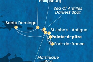 Costa Serena - Nizozemské Antily, Dominikán.rep. (Pointe-a-Pitre)