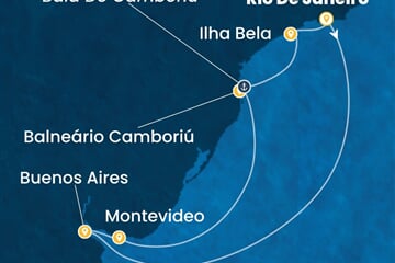 Costa Serena - Brazílie, Argentina, Uruguay (z Rio de Janeira)