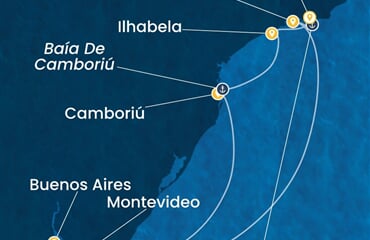Costa Serena - Brazílie, Argentina, Uruguay (z Rio de Janeira)