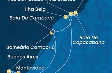 Costa Serena - Brazílie, Argentina, Uruguay (z Rio de Janeira)