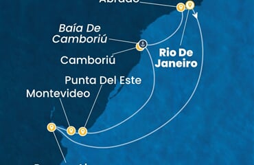 Costa Serena - Brazílie, Argentina, Uruguay (z Rio de Janeira)