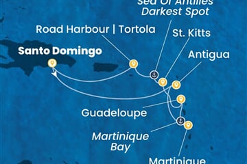 Costa Serena - Dominikán.rep., Nizozemské Antily (Santo Domingo)
