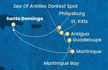Costa Serena - Dominikán.rep., Nizozemské Antily (Santo Domingo)