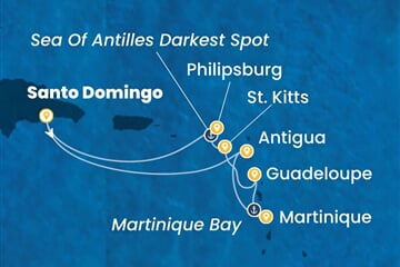 Costa Serena - Dominikán.rep., Nizozemské Antily (Santo Domingo)