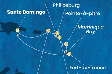 Costa Serena - Dominikán.rep., Nizozemské Antily (Santo Domingo)