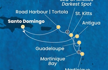 Costa Serena - Dominikán.rep., Nizozemské Antily (Santo Domingo)