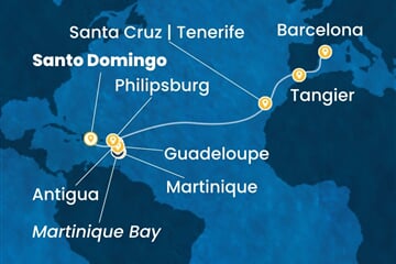 Costa Serena - Dominikán.rep., Nizozemské Antily, Maroko, Španělsko (Santo Domingo)