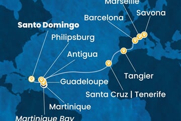 Costa Serena - Dominikán.rep., Nizozemské Antily, Maroko, Španělsko, Francie, ... (Santo Domingo)