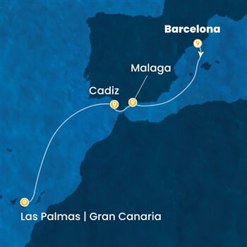 Trasa plavby CSM-BCN05A3P