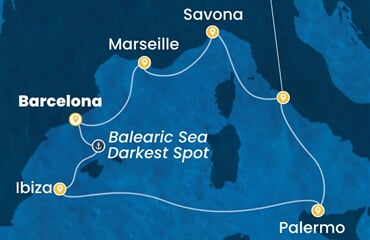Costa Smeralda - Španělsko, Itálie, Francie (z Barcelony)